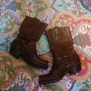 Vintage Frye Harness Boots